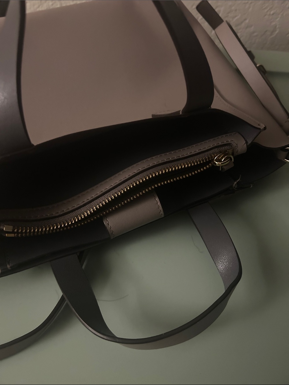 kate spade Taupe Leather Satchel with Gold Hardware - Picture 4 of 4